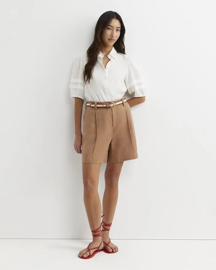 Women Sportscraft Shorts Lilou Linen Short Tan