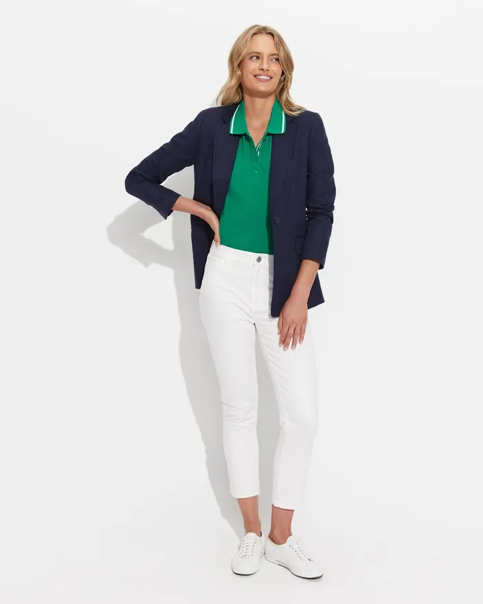 Women Sportscraft Tops and Tees Jodie Pique Polo Emerald