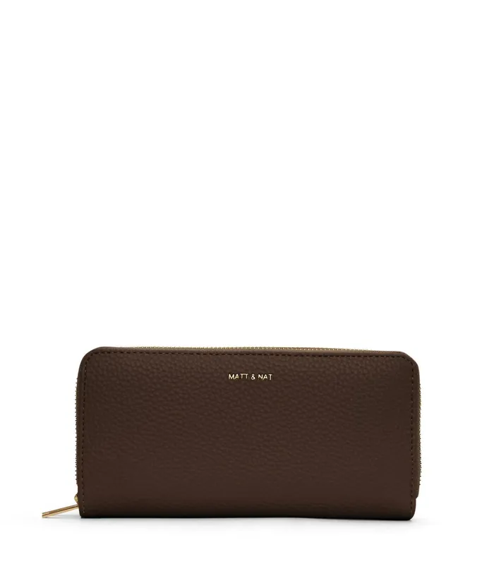 Women Sublime Vegan Wallet 8211 Purity Chocolate Matt and Nat Wallets