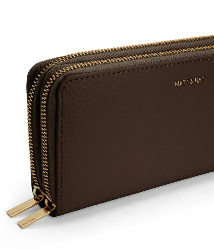 Women Sublime Vegan Wallet 8211 Purity Chocolate Matt and Nat Wallets