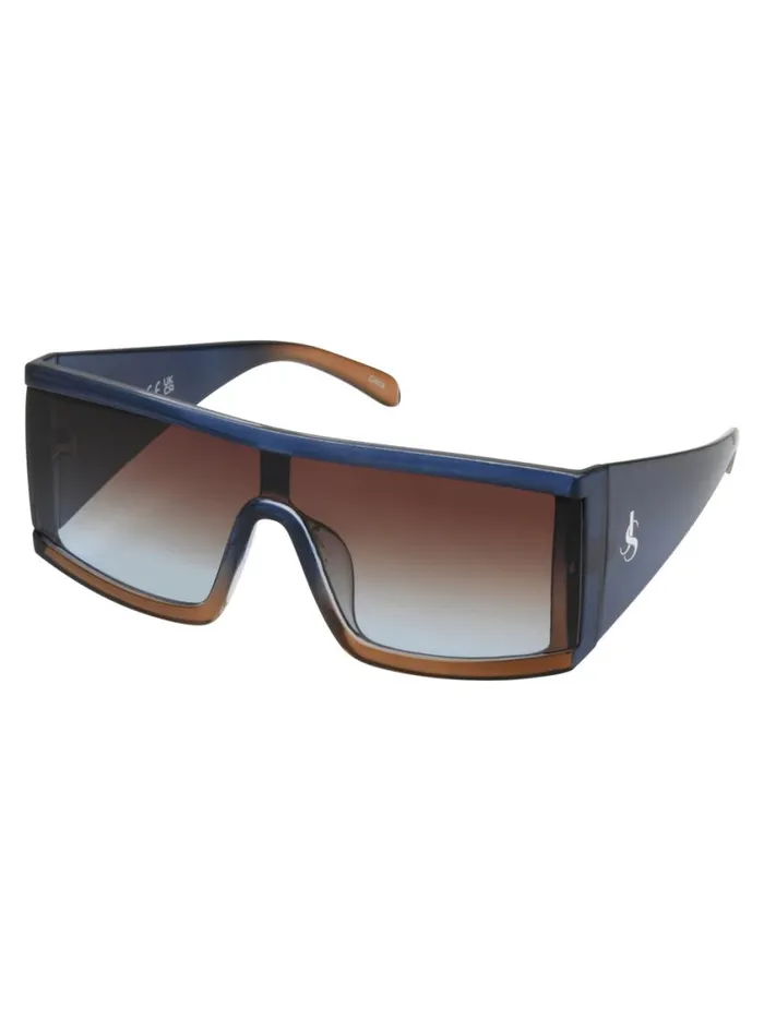 Women Sunglasses Jessica Simpson Modern Square Shield Sunglasses In Blue Fade Women Sunglasses Jessica Simpson Modern Square Shield Sunglasses In Blue Fade