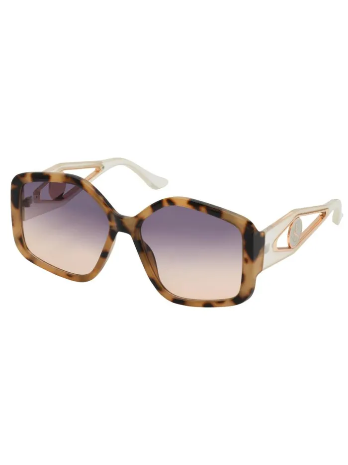 Women Sunglasses Jessica Simpson Oversized Geometric Sunglasses In Tortoise and Cream Women Sunglasses Jessica Simpson Oversized Geometric Sunglasses In Tortoise and Cream