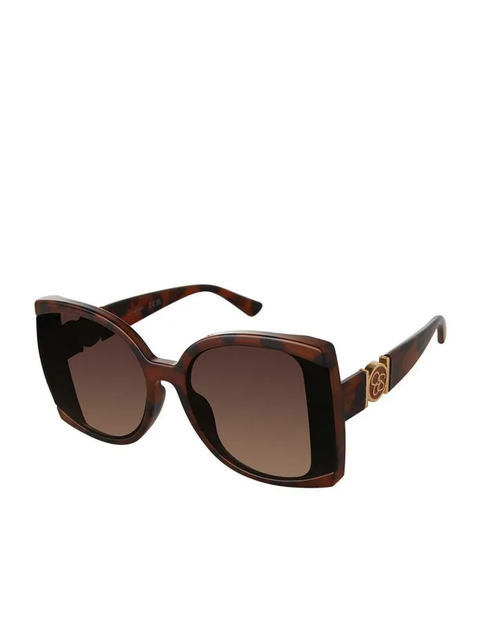 Women Sunglasses Jessica Simpson Square Sunglasses In Tortoise