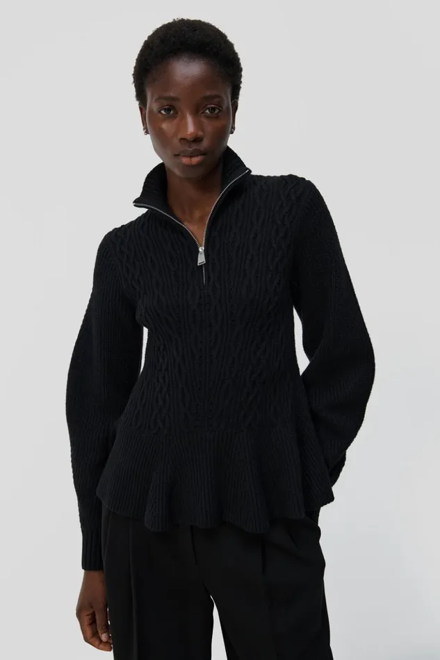 Women Susanna Polo Black Jonathan Simkhai Knitwear