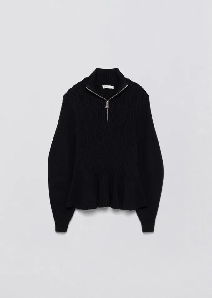 Women Susanna Polo Black Jonathan Simkhai Knitwear