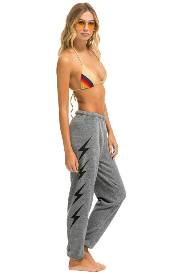 Women Sweatpants Aviator Nation Bolt 4 Sweatpants 8211 Heather Grey