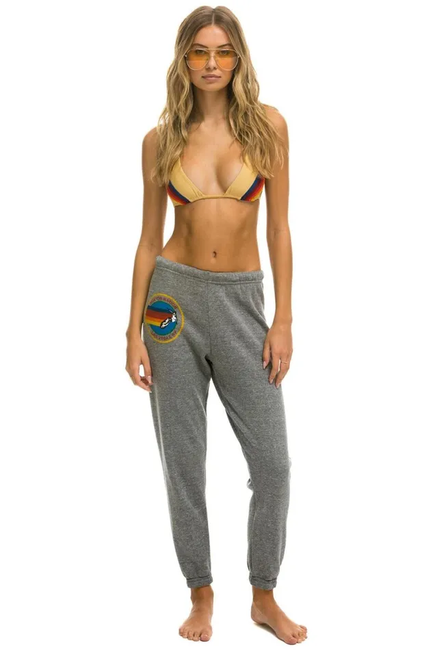 Women Sweatpants Aviator Nation Las Vegas Sweatpants 8211 Heather Grey