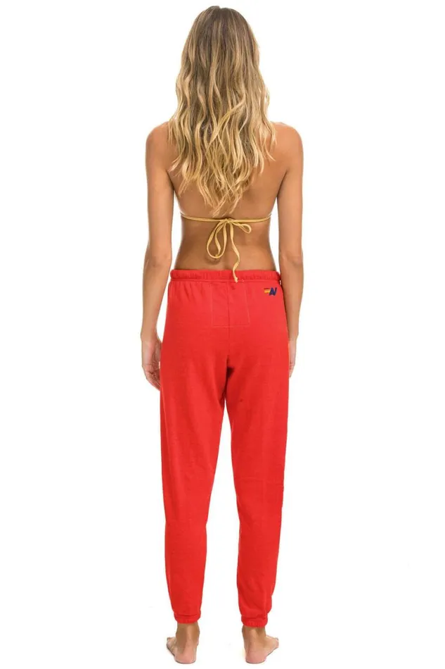 Women Sweatpants Aviator Nation Las Vegas Sweatpants 8211 Red
