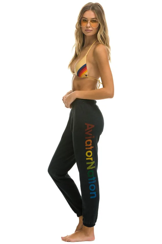 Women Sweatpants Aviator Nation Sweatpants 8211 Charcoal