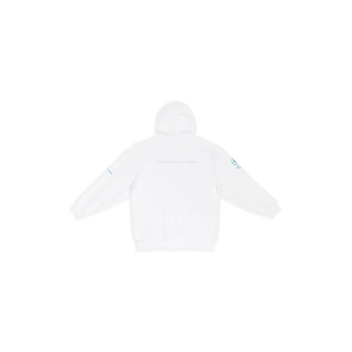 Women Sweatshirts and Hoodies Balenciaga Wfp Hoodie Medium Fit In White