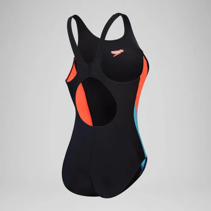 Women Swimming Costumes Speedo Women039s Colourblock 20 Swimsuit BlackRed