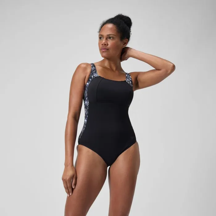 Women Swimming Costumes Speedo Women039s Shaping LunaLustre Printed Swimsuit BlackGrey Women Swimming Costumes Speedo Women039s Shaping LunaLustre Printed Swimsuit BlackGrey