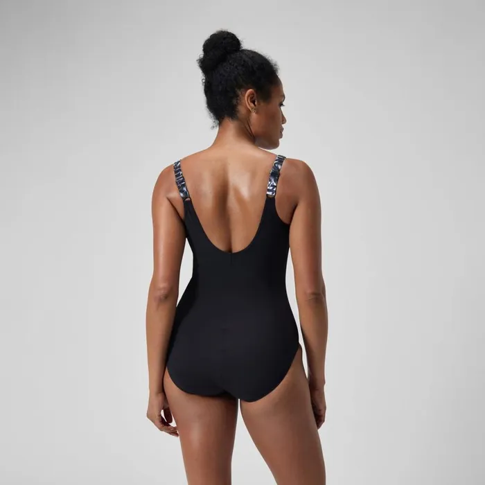 Women Swimming Costumes Speedo Women039s Shaping LunaLustre Printed Swimsuit BlackGrey Women Swimming Costumes Speedo Women039s Shaping LunaLustre Printed Swimsuit BlackGrey