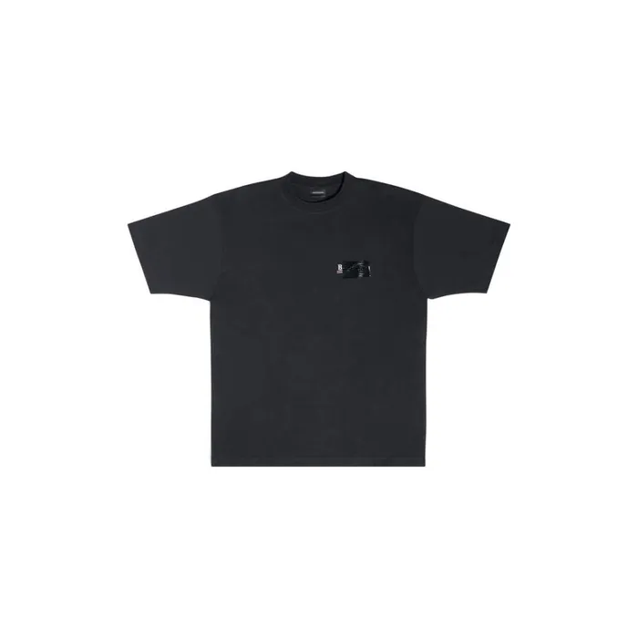 Women Tshirts Balenciaga Gaffer Tshirt Large Fit In Black