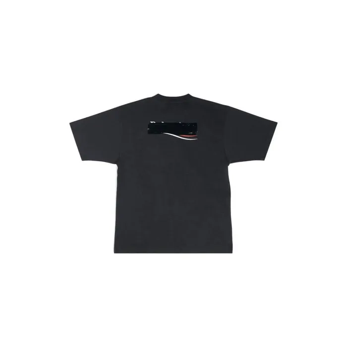 Women Tshirts Balenciaga Gaffer Tshirt Large Fit In Black