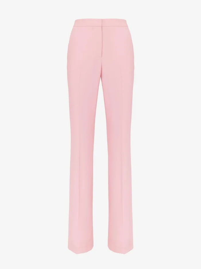 Women Tailoring Alexander McQueen HighWaisted Narrow Bootcut Trousers Cherry Blossom Pink Women Tailoring Alexander McQueen HighWaisted Narrow Bootcut Trousers Cherry Blossom Pink