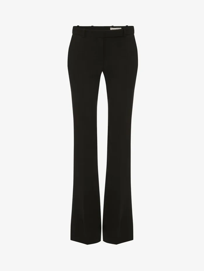 Women Tailoring Alexander McQueen Narrow Bootcut Trousers Black