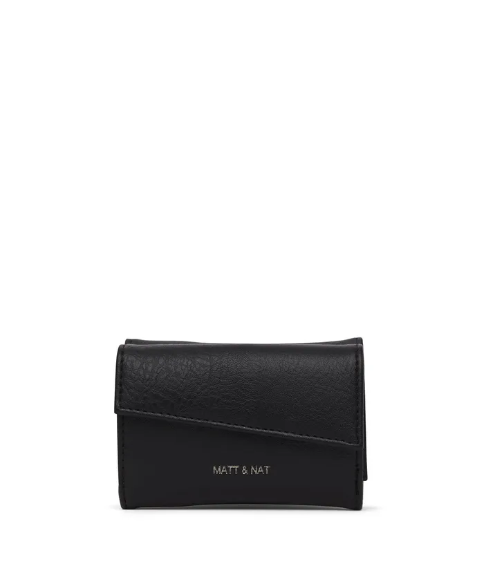 Women Tani Small Vegan Wallet 8211 Dwell Black Matt and Nat Wallets