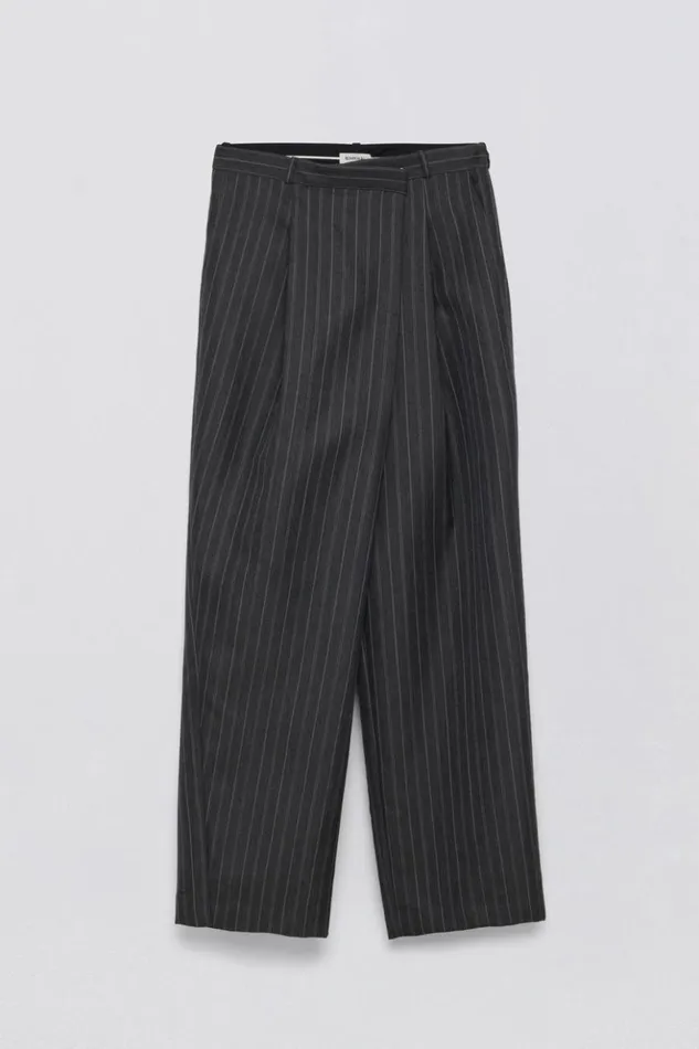 Women Tayler Trouser Grey Pinstripe Jonathan Simkhai Pants and Bottoms