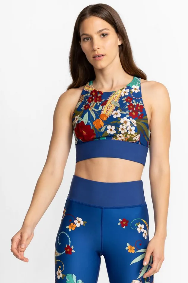 Women Teebee High Neck Cutout Sports Bra Teebee Johnny Was Active