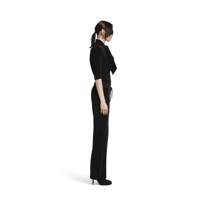 Women Tops and Shirts Balenciaga Scarf Fitted Turtleneck In Black