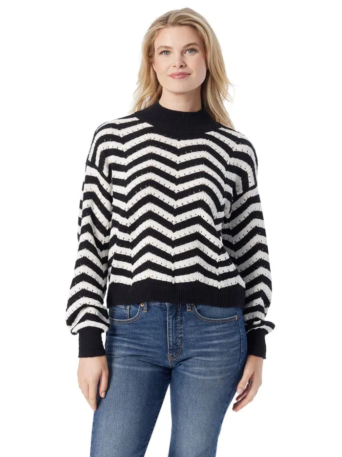 Women Tops and Tees Jessica Simpson Farai Sweater In Anthracite Combo