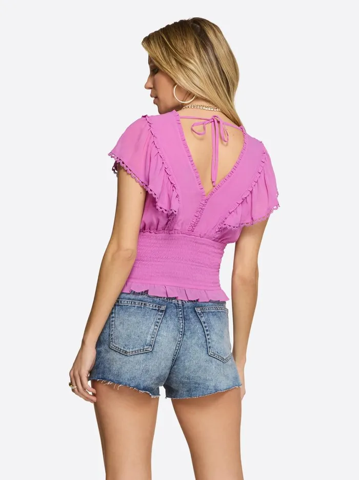 Women Tops and Tees Jessica Simpson Lilianna Top In Radiant Orchid