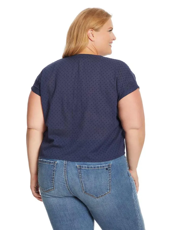 Women Tops and Tees Jessica Simpson Louelle Blouse In Dress Blues