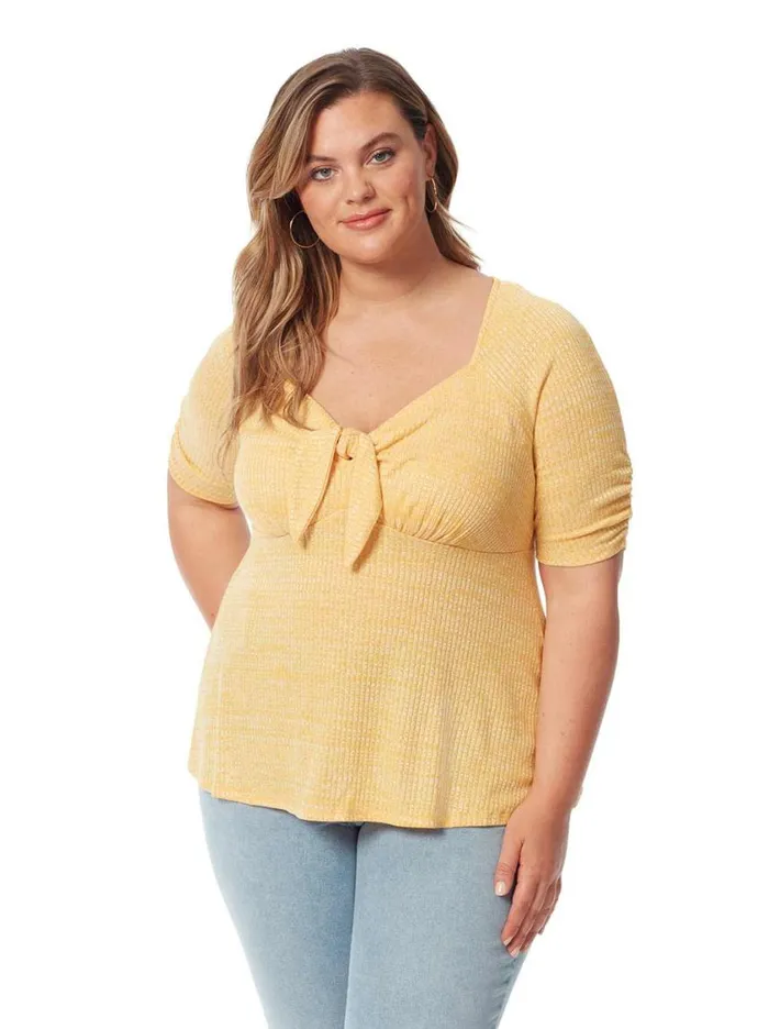 Women Tops and Tees Jessica Simpson Lyndsey Top In Golden Rod