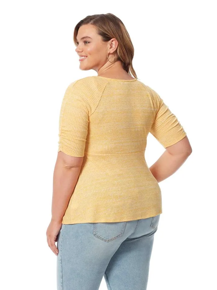 Women Tops and Tees Jessica Simpson Lyndsey Top In Golden Rod