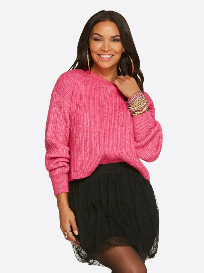 Women Tops and Tees Jessica Simpson Portia Sweater In Desert Rose