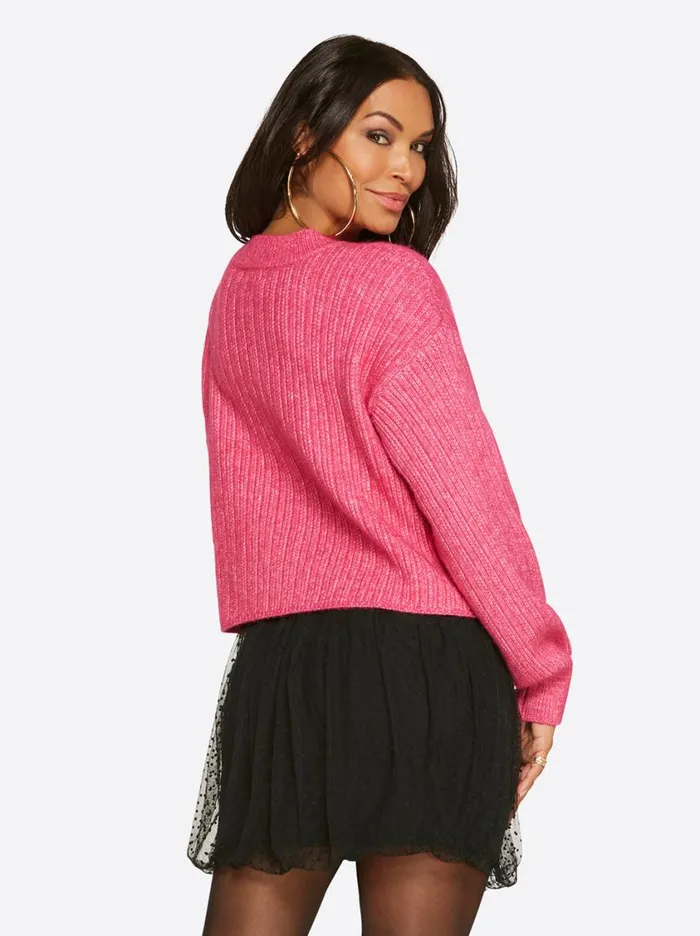 Women Tops and Tees Jessica Simpson Portia Sweater In Desert Rose