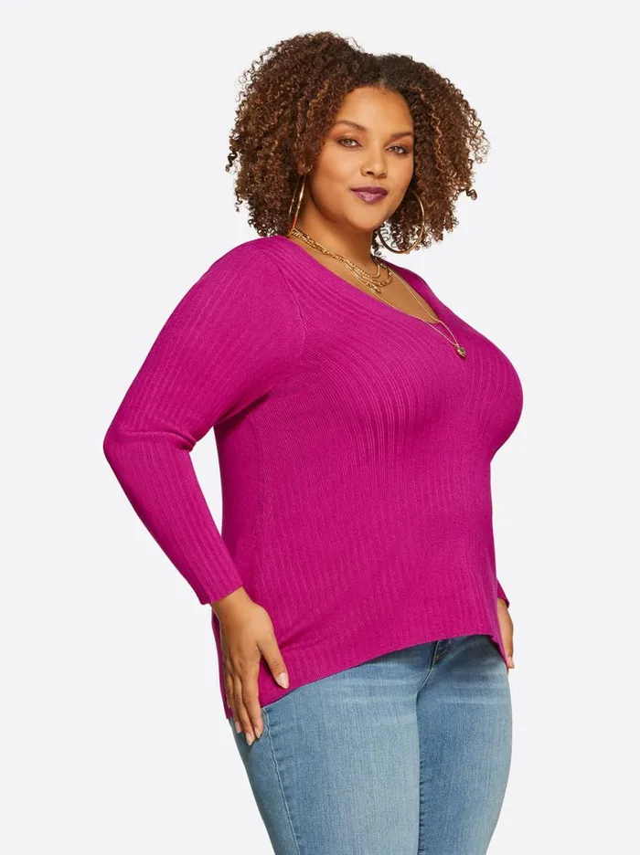 Women Tops and Tees Jessica Simpson Prescilla Top In Festival Fuchsia