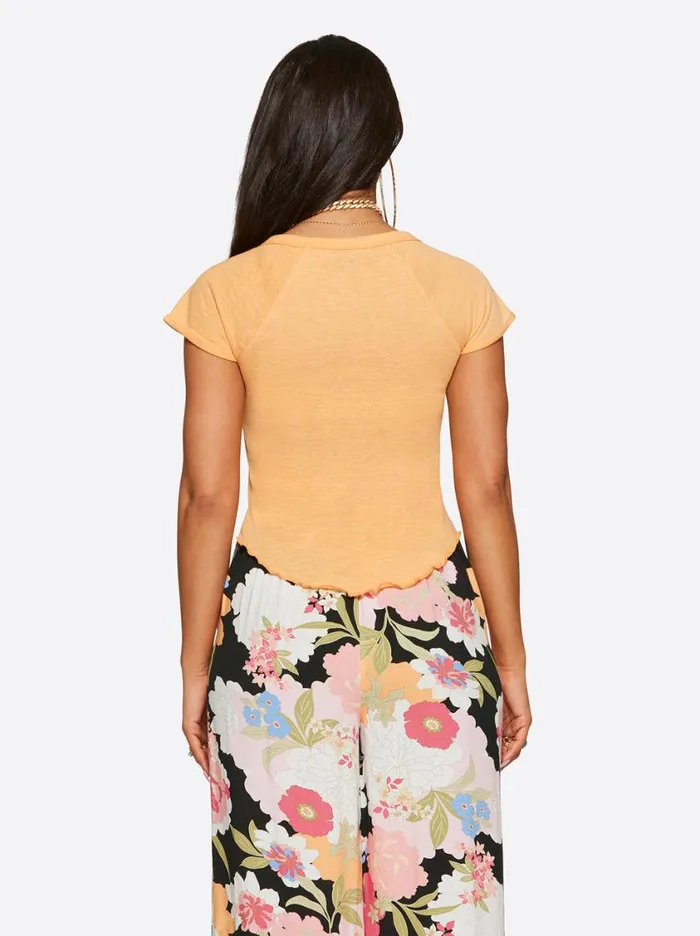 Women Tops and Tees Jessica Simpson Rivers Baby Tee In Mock Orange