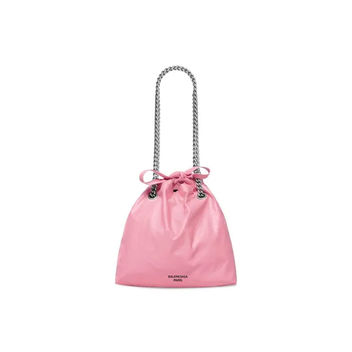 Women Tote Bags Balenciaga Crush Small Tote Bag In Pink