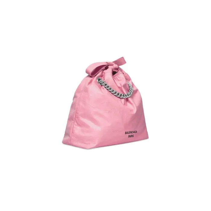 Women Tote Bags Balenciaga Crush Small Tote Bag In Pink