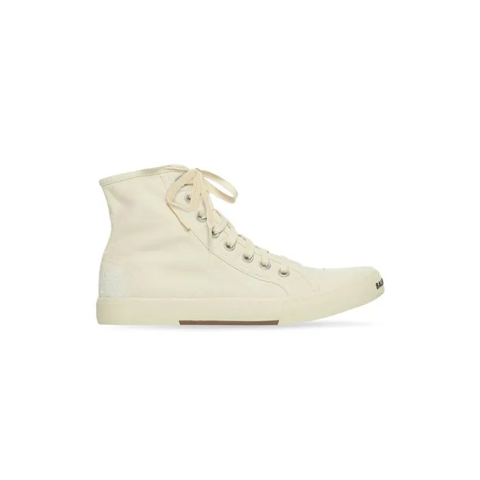 Women Trainers Balenciaga Paris High Top Trainers In White