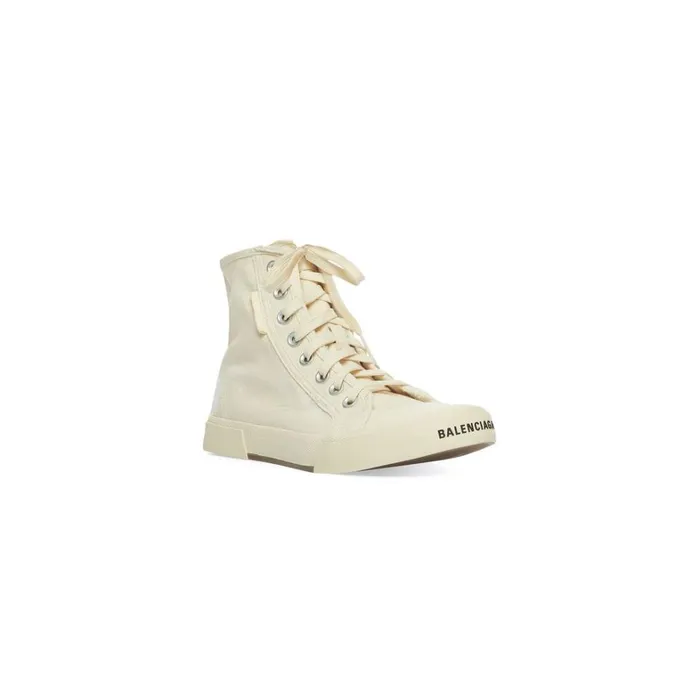 Women Trainers Balenciaga Paris High Top Trainers In White