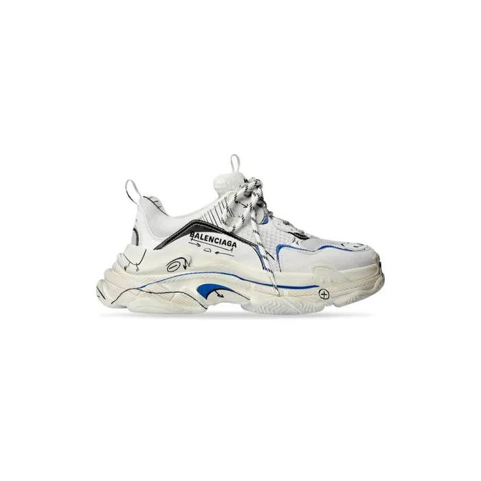 Women Trainers Balenciaga Triple S Sketch Trainers In White