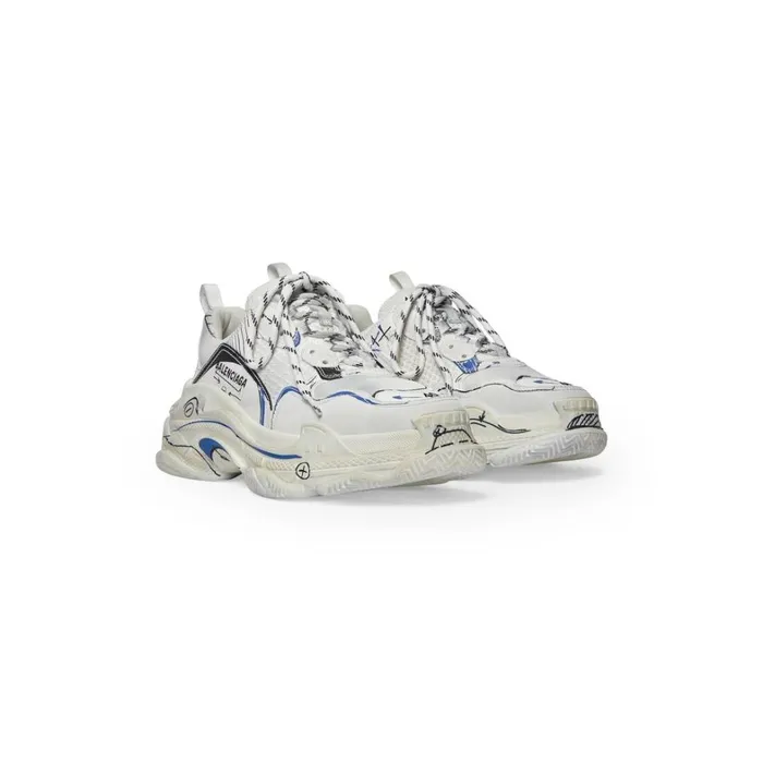 Women Trainers Balenciaga Triple S Sketch Trainers In White