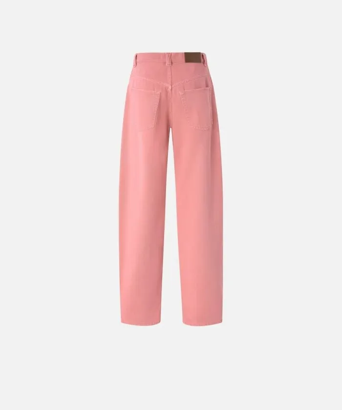 Women Trousers Pinko Cotton Bull Balloon Trousers Sunny Coral Women Trousers Pinko Cotton Bull Balloon Trousers Sunny Coral