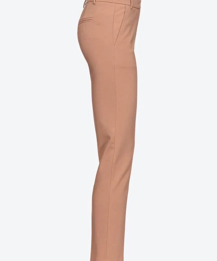 Women Trousers Pinko Milanoknit Cigarette Trousers Mocha Mousse Women Trousers Pinko Milanoknit Cigarette Trousers Mocha Mousse