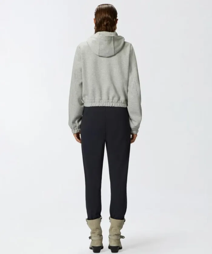 Women Trousers Pinko Sporty Joggers With Logo Patch Dark Navy Blue Women Trousers Pinko Sporty Joggers With Logo Patch Dark Navy Blue