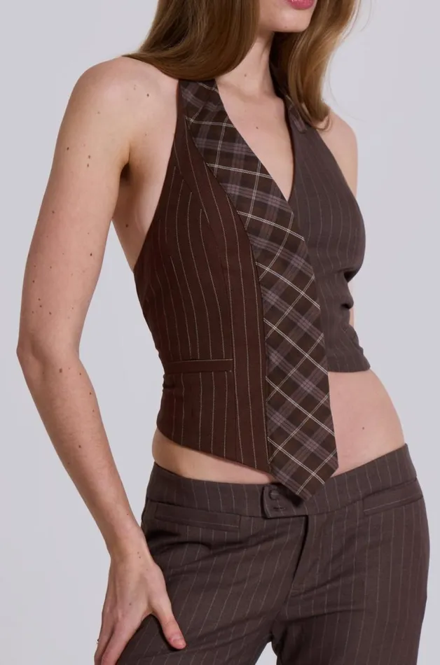Women Tuesday Tie Waistcoat Jaded London CoOrds