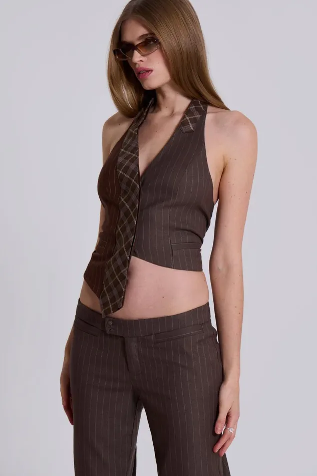Women Tuesday Tie Waistcoat Jaded London CoOrds