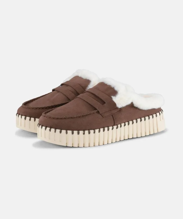 Women Tulip Flats Ilse Jacobsen Slippers 8211 Chocolate