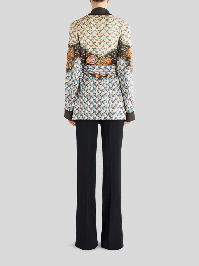 Women Twill Robe Jacket Etro Jackets