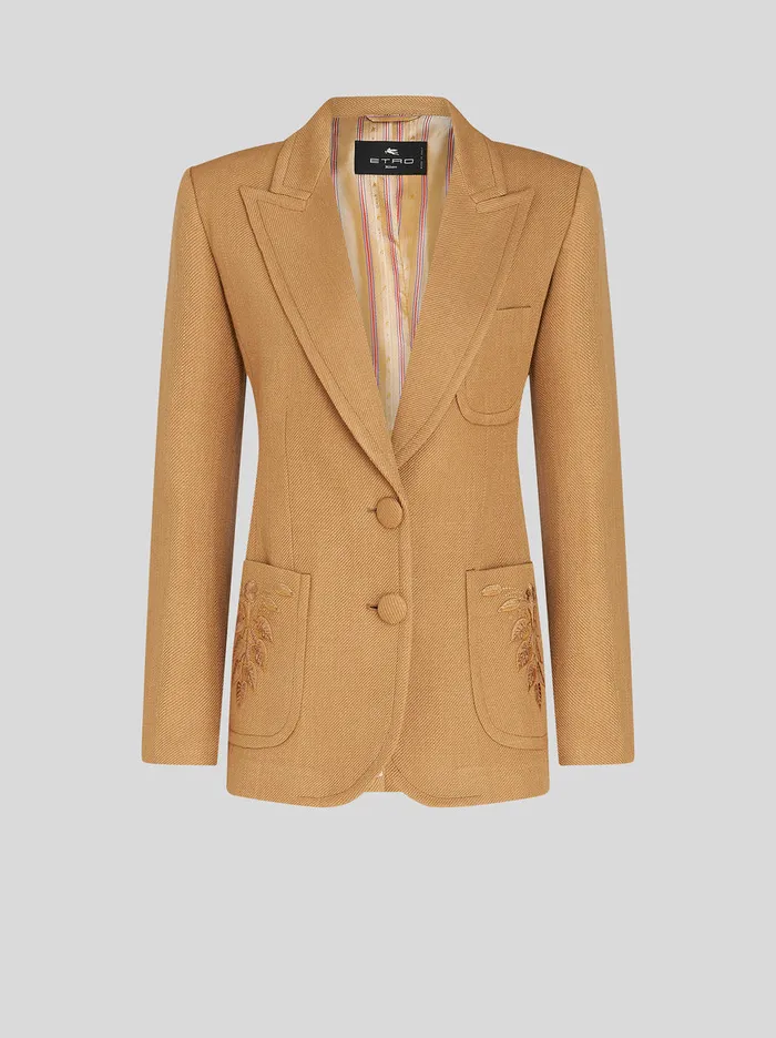 Women TwoButton Jacket With Embroidery Etro Jackets