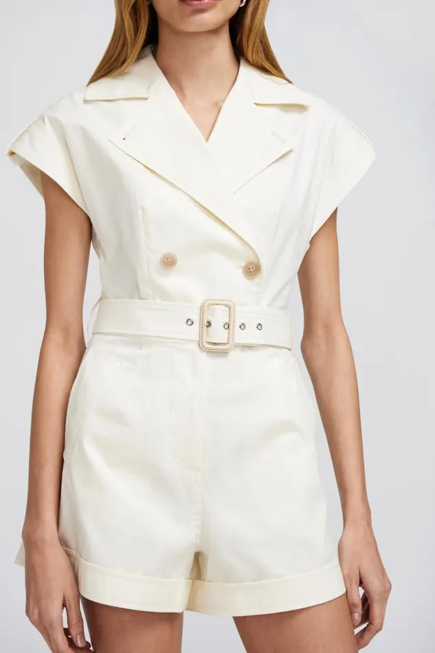 Women Vega Romper Natural White Jonathan Simkhai Dresses and Jumpsuits