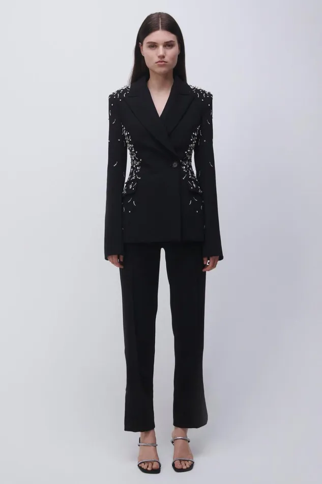Women Vera Pant Black Jonathan Simkhai Pants and Bottoms